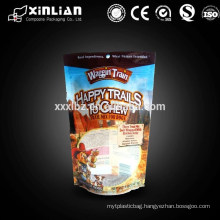 Designed colorful pet food plastic packaging bag